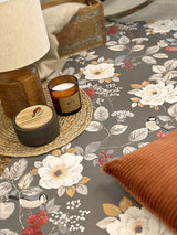 Bramble Charcoal by Belgravia Decor Floral Wallpaper- Brewster Home Fashions BG2303