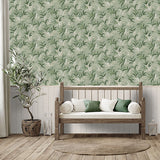 Olivia Sage by Belgravia Decor Floral Wallpaper- Brewster Home Fashions BG5907