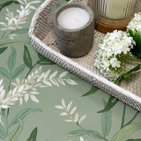 Olivia Sage by Belgravia Decor Floral Wallpaper- Brewster Home Fashions BG5907