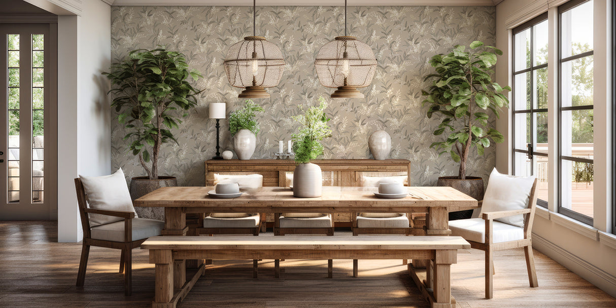 Olivia Beige by Belgravia Decor Floral Wallpaper- Brewster Home Fashions BG5908