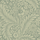 Florence Green Leaf Botanical Wallpaper by Belgravia Decor – Brewster Home Fashions BG720