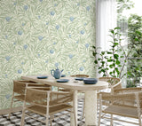 Elena Blue by Belgravia Decor Pomegranate Wallpaper – Brewster Home Fashions BG9611