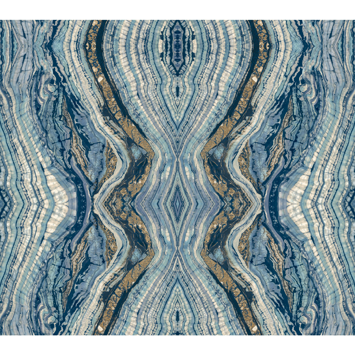 Kaleidoscope Blue Wallpaper BH8398 by York Wallcoverings