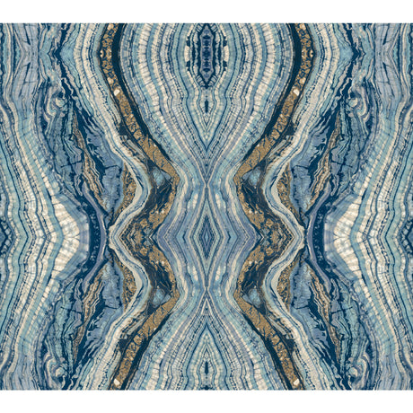 Kaleidoscope Blue Wallpaper BH8398 by York Wallcoverings