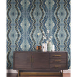 Kaleidoscope Blue by York Wallcoverings Abstract Wallpaper – York Wallcoverings BH8398