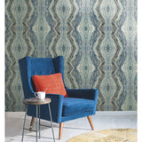 Kaleidoscope Blue by York Wallcoverings Abstract Wallpaper – York Wallcoverings BH8398