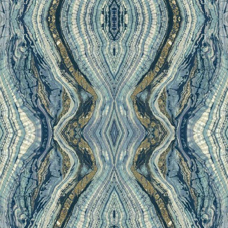 Kaleidoscope Blue Wallpaper BH8398 by York Wallcoverings