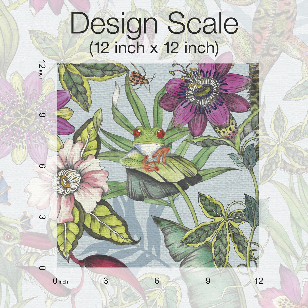 Rainforest Multicolor Wallpaper with Tropical Animals and Florals - York BL1701