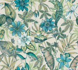 Rainforest Multicolor Wallpaper with Tropical Animals and Florals - York BL1705