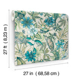 Rainforest Multicolor Wallpaper with Tropical Animals and Florals - York BL1705