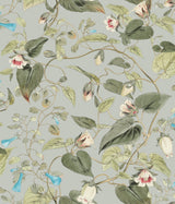 Moon Flower Dove Floral Non Woven Unpasted Wallpaper - York BL1712