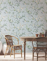 Blossom Branches Light Grey Wallpaper with Floral Branch Pattern - York BL1743