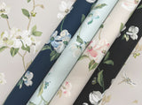 Dogwood Light Blue Wallpaper with Floral Dogwood Blooms Pattern - York BL1765
