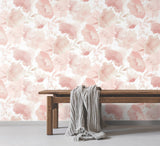 Watercolor Bouquet Blush Wallpaper with Floral Watercolor Motif - York BL1772