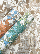 Forest Floor White & Green Botanical Non Woven Wallpaper - York BL1814