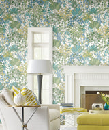 Forest Floor White & Green Botanical Non Woven Wallpaper - York BL1814