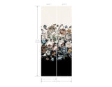 Rachel Rose White Floral Non Woven Wall Mural - York BL1822M