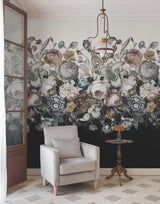 Rachel Rose White Floral Non Woven Wall Mural - York BL1822M