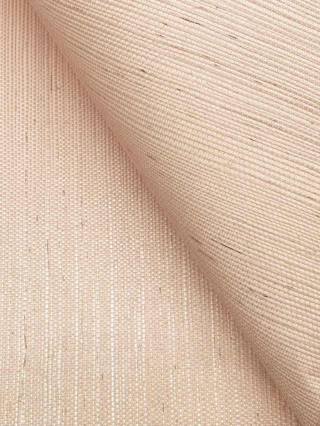 Maguey Sisal Blush Wallpaper with Natural Grasscloth Texture - York BL1823NW