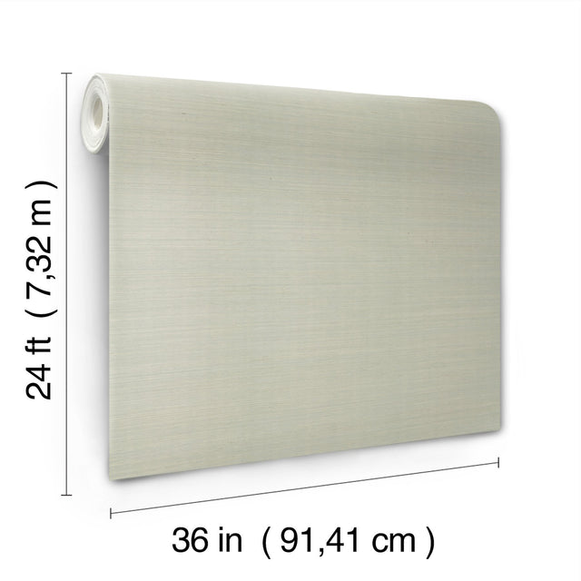 Makasa Sisal Green Wallpaper with Natural Grasscloth Texture - York BL1825