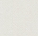 Chevron White Metallic Wallpaper with Metallic Chevron Boho Luxe Pattern - York BO6601