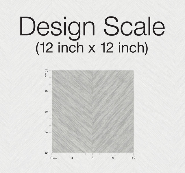 Chevron Grey Metallic Wallpaper with Bohemian Non Woven Style - York BO6603