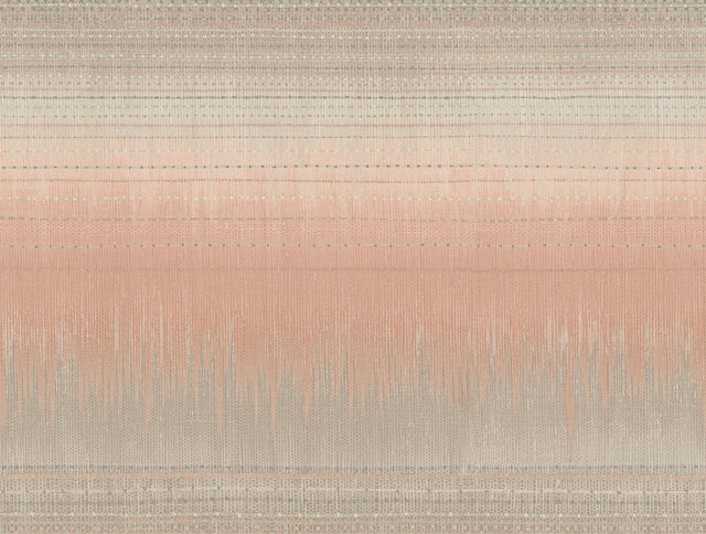Desert Textile Pink Wallpaper with Boho Ombre Flame-Stitch Pattern - York BO6621