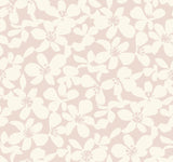 Free Spirit Pink Wallpaper with Bohemian Wildflower Silhouette Pattern - York BO6685