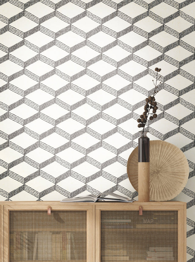 Palisades Paperweave Beige Wallpaper