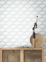 Palisades Paperweave Smokey Blue Wallpaper