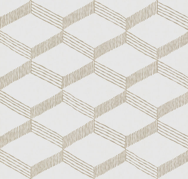 Palisades Paperweave Taupe Wallpaper