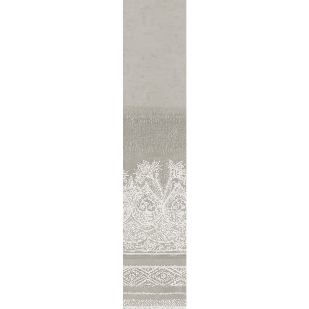 Henna Grey Wall Mural with Bohemian Mehndi Motif - York BO6742M