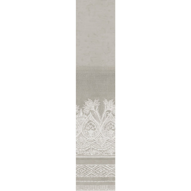 Henna Grey Wall Mural with Bohemian Mehndi Motif - York BO6742M