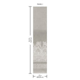 Henna Grey Wall Mural with Bohemian Mehndi Motif - York BO6742M