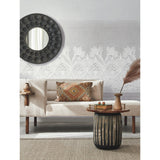 Henna Grey Wall Mural with Bohemian Mehndi Motif - York BO6742M