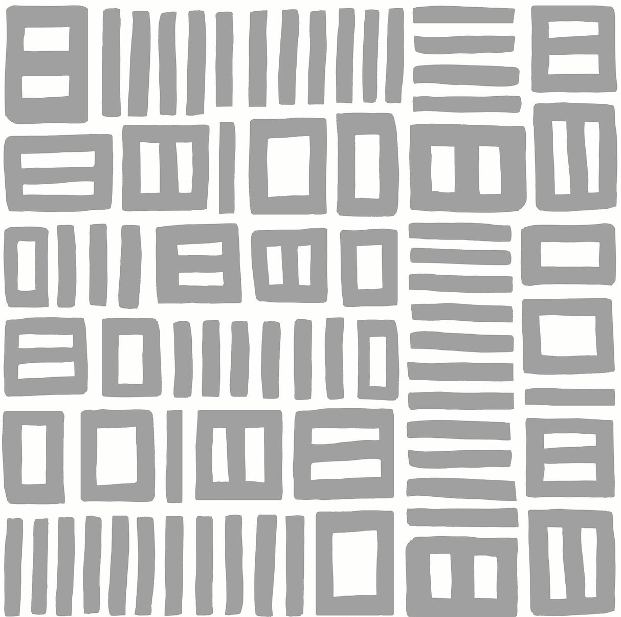 Traverse Grey Peel & Stick Wallpaper with Modern Geometric Pattern - NuWallpaper BPS4057