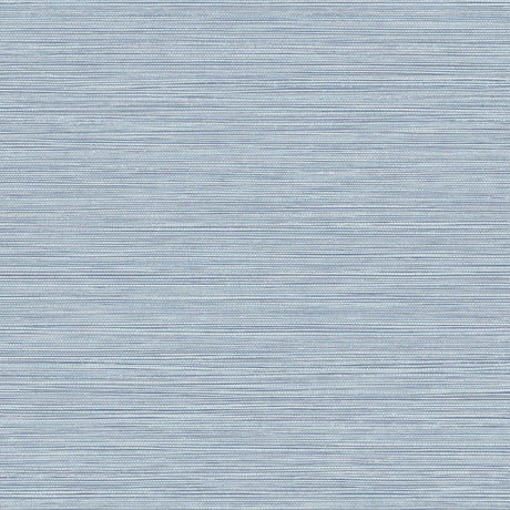 Grasslands Bridgewater blue faux grasscloth texture wallpaper