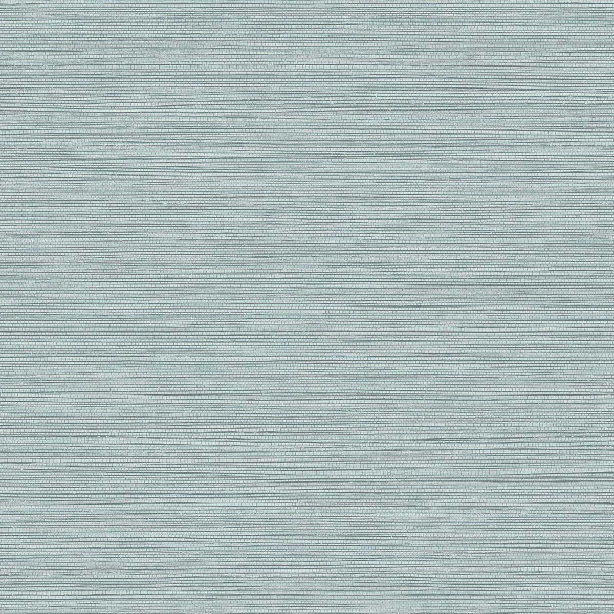 Serenity blue faux grasscloth texture vinyl wallpaper