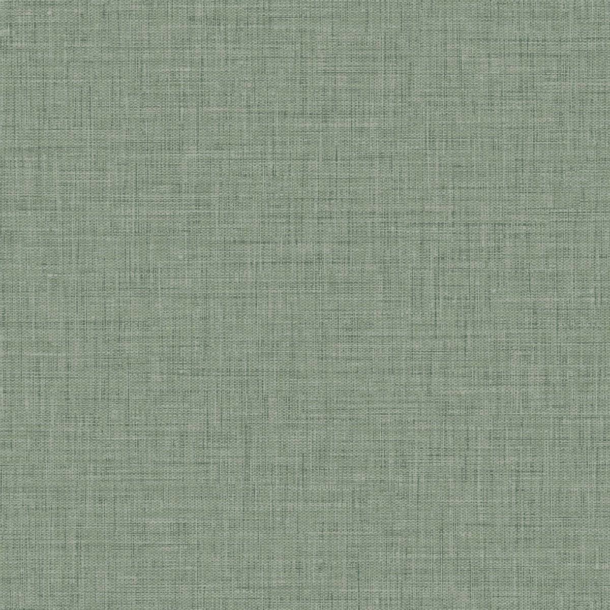Easy Linen wallpaper in Robins Egg green with a subtle linen texture and matte finish.