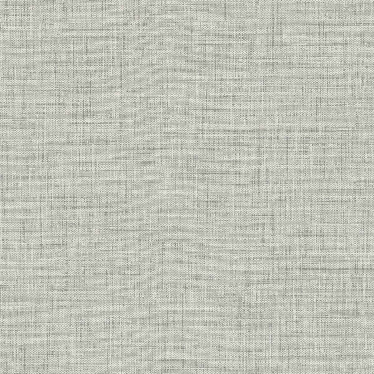 Easy Linen wallpaper in Fog Gray with matte linen-texture look