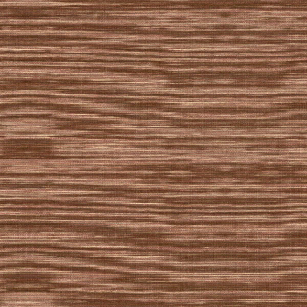 Currant orange faux grasscloth textured wallpaper with fine horizontal weave lines.