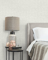 Horizontal Hash Marks Grey Wallpaper with Geometric Hand-Drawn Stripe Pattern - York BW3811