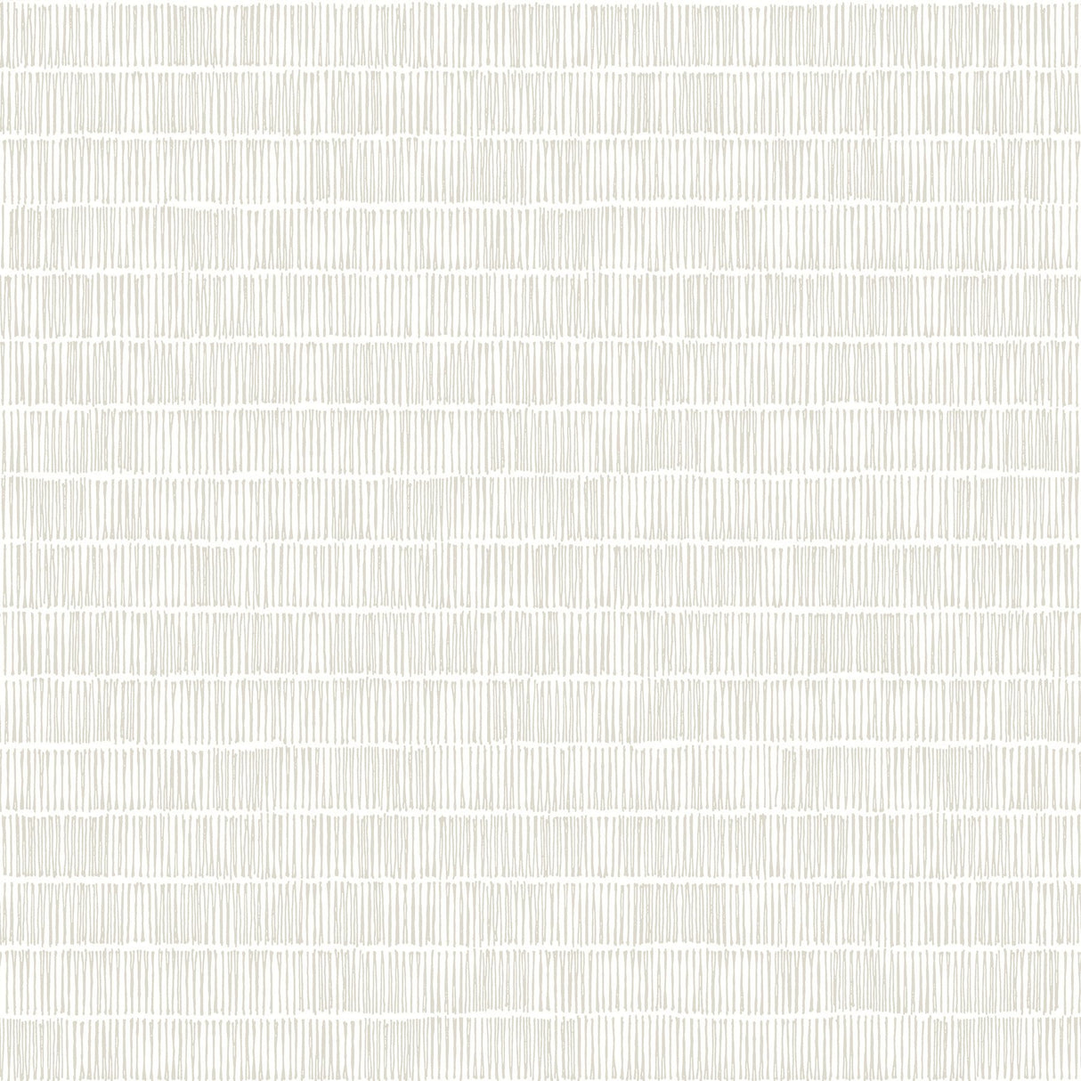 Horizontal Hash Marks White & Cream Wallpaper with Geometric Hashmark Pattern, Sure Strip Prepasted - York BW3812
