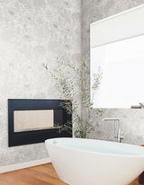 Wood Block Blooms Cream Wallpaper with Floral Botanical Pattern, Prepasted Sure Strip - York BW3921