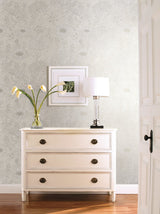 Wood Block Blooms Cream Wallpaper with Floral Botanical Pattern, Prepasted Sure Strip - York BW3921