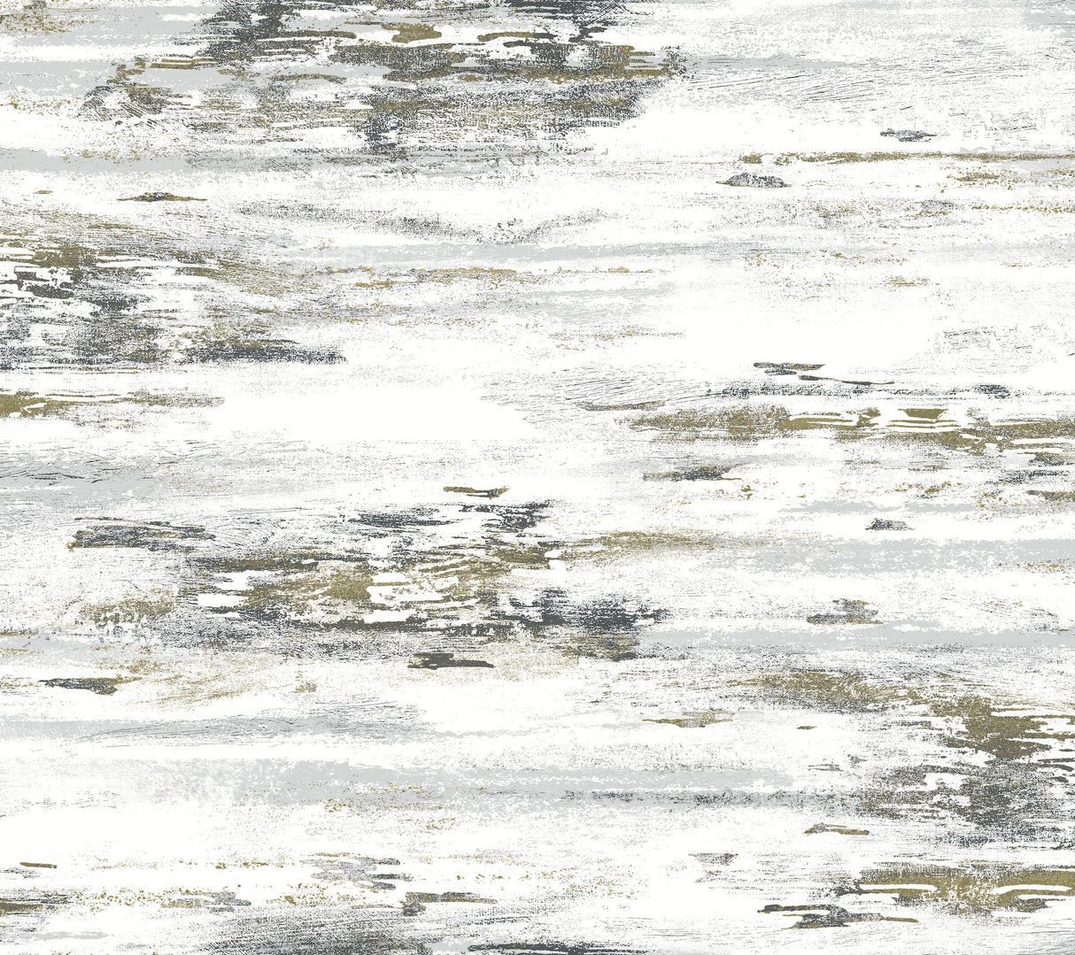 Birch Bark Texture Black & Gold Wallpaper with Textured Bark Motif - York BW3961