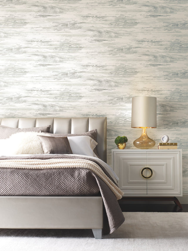 Birch Bark Texture Pearl Wallpaper with Textured Sure Strip in Pearl - York BW3963
