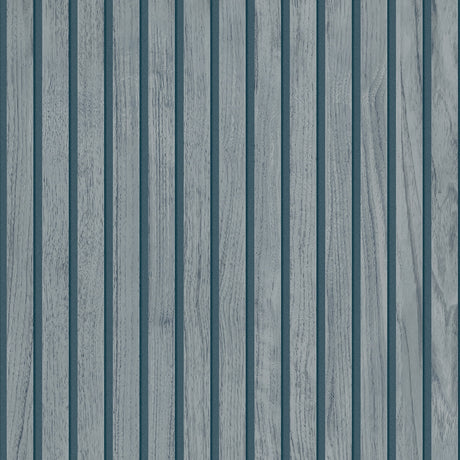 Belgravia Decor Panacea Blue Wood Wallpaper BG1164 roll installed