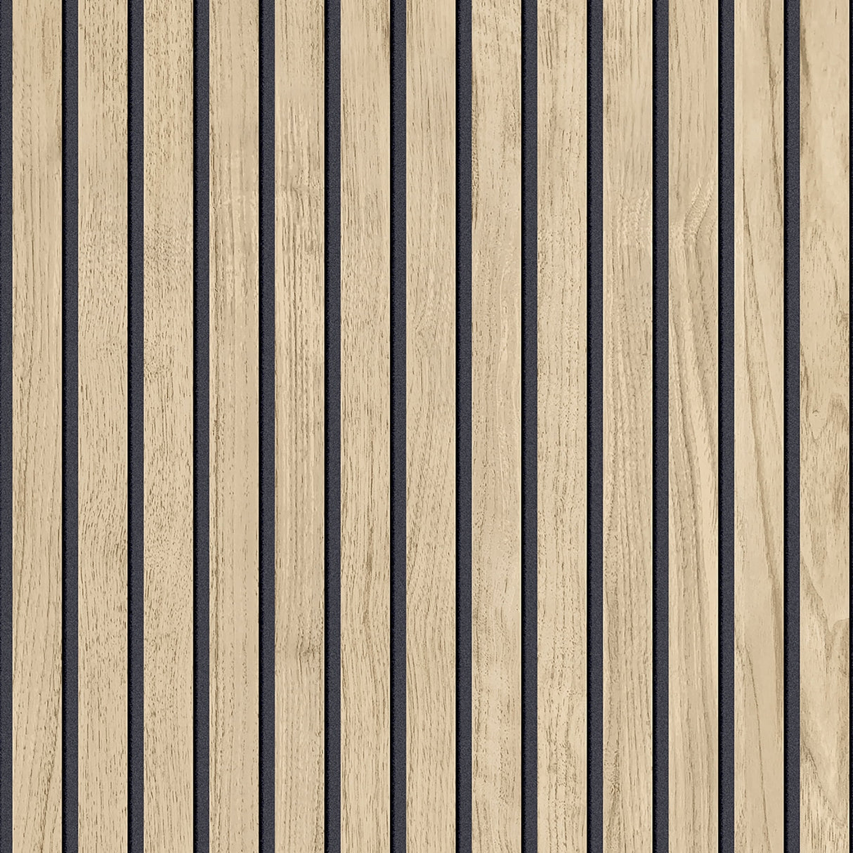 Panacea Light Brown Wood slat wallpaper by Belgravia Decor BG1158