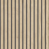 Panacea Light Brown Wood slat wallpaper by Belgravia Decor BG1158